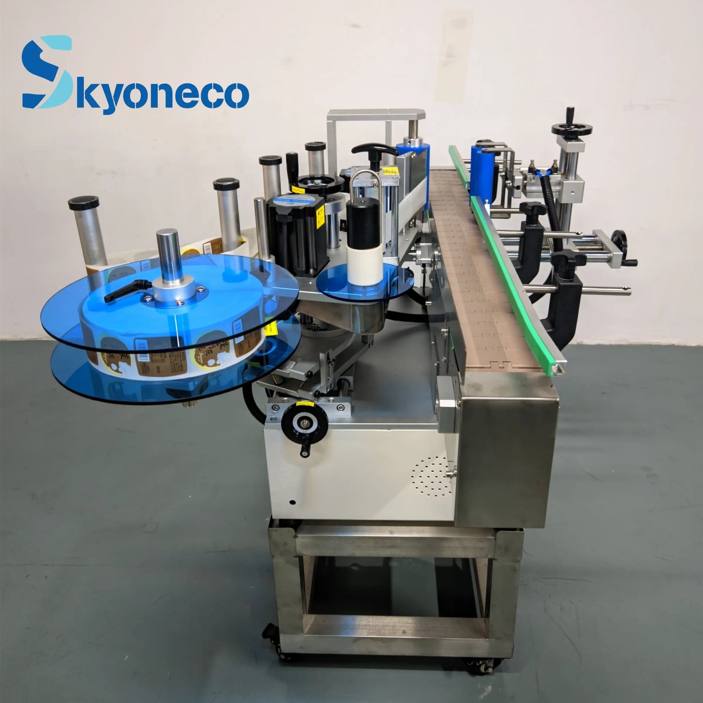 SKYONE-880ZD Desktop Automatic Labeling Machine for Bottles Labeling Bottle Machine