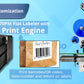 SKYONE-870ZP-P Automatic Bag Plane Desktop Labeling Machine with Printer Flat Surface